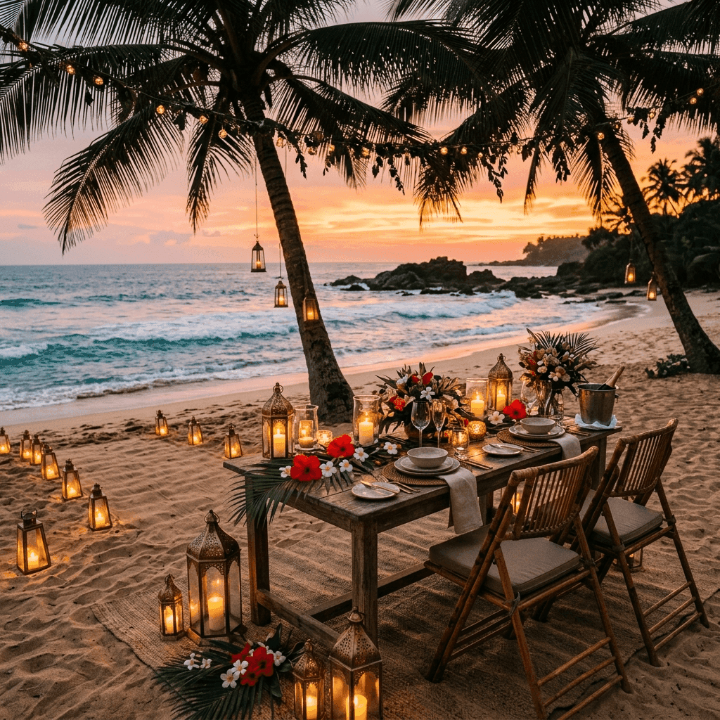 Private Candlelit Dinner on Secluded Beach Gallery 1