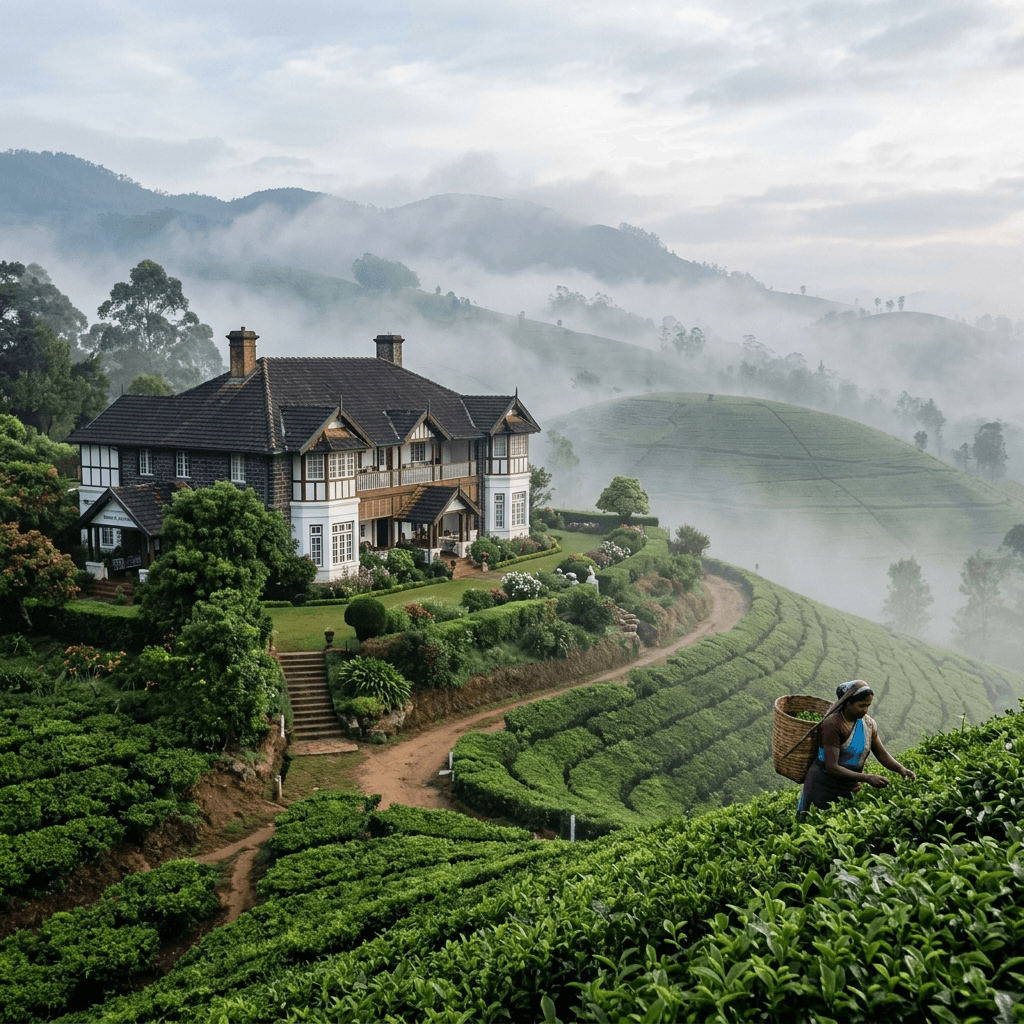 Tea Estate Plucking